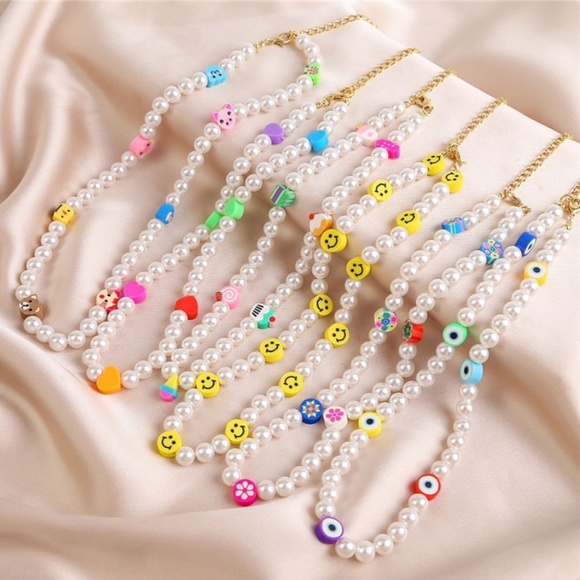 Jewelry - Zara summer pearl choker necklace colorful beaded